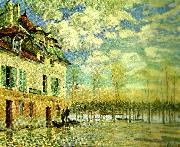 Alfred Sisley oversvamning i port France oil painting artist